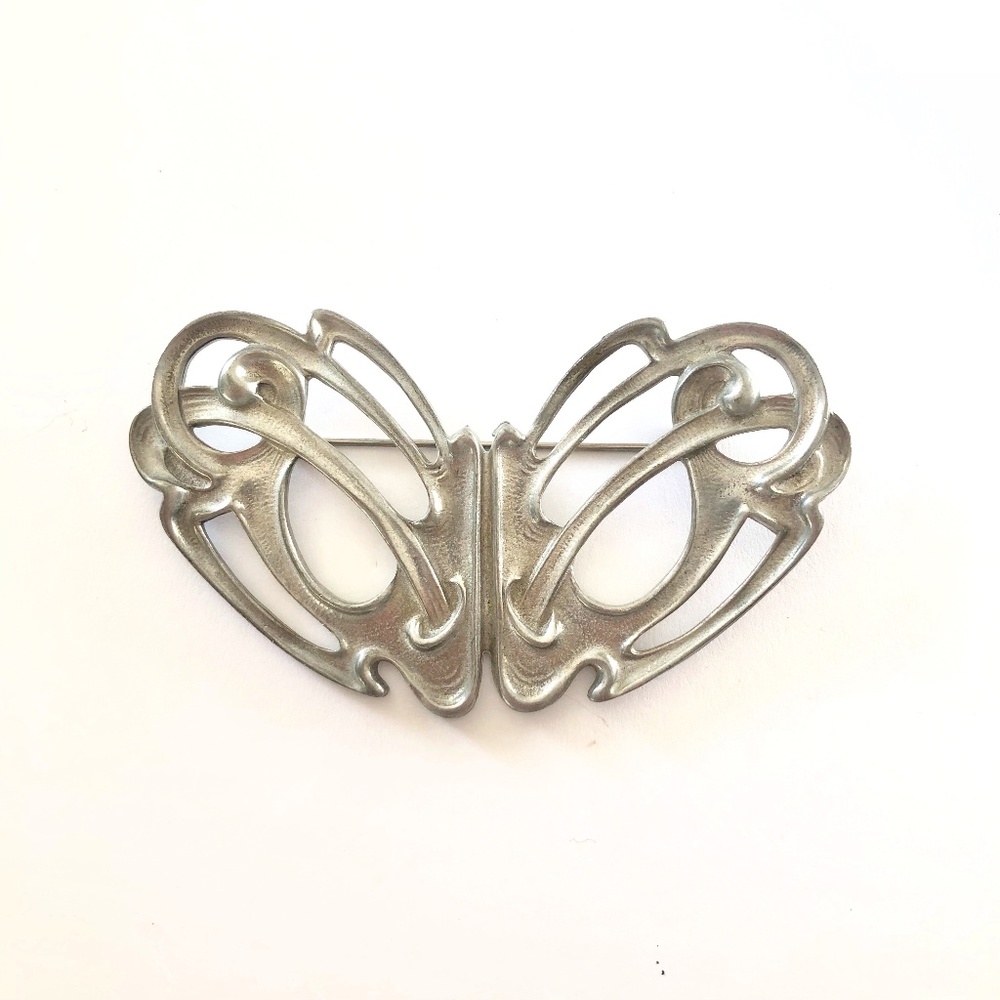 Vintage Art Nouveau Butterfly Brooch Pin